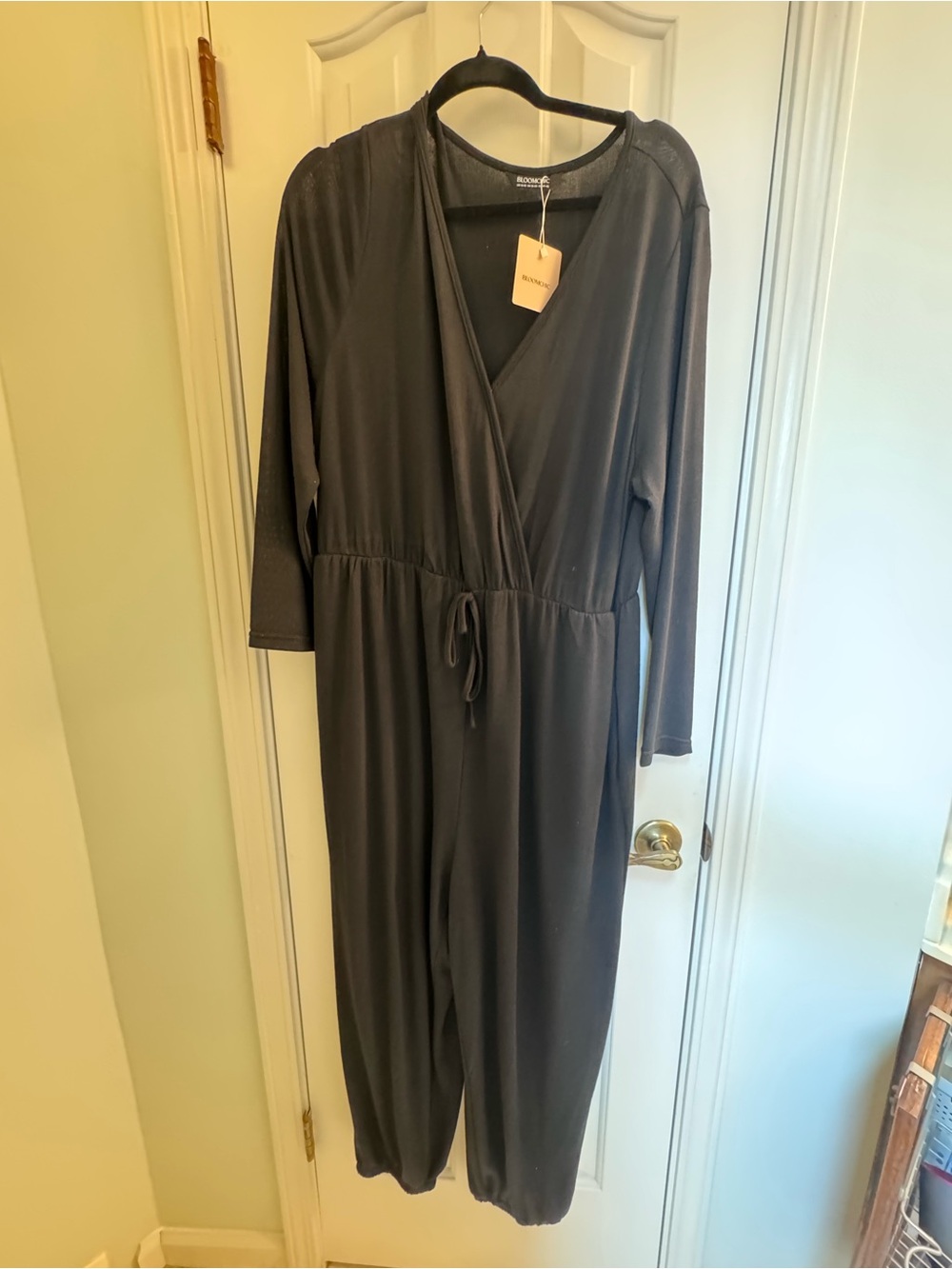 BloomChic Black Knit Jumpsuit